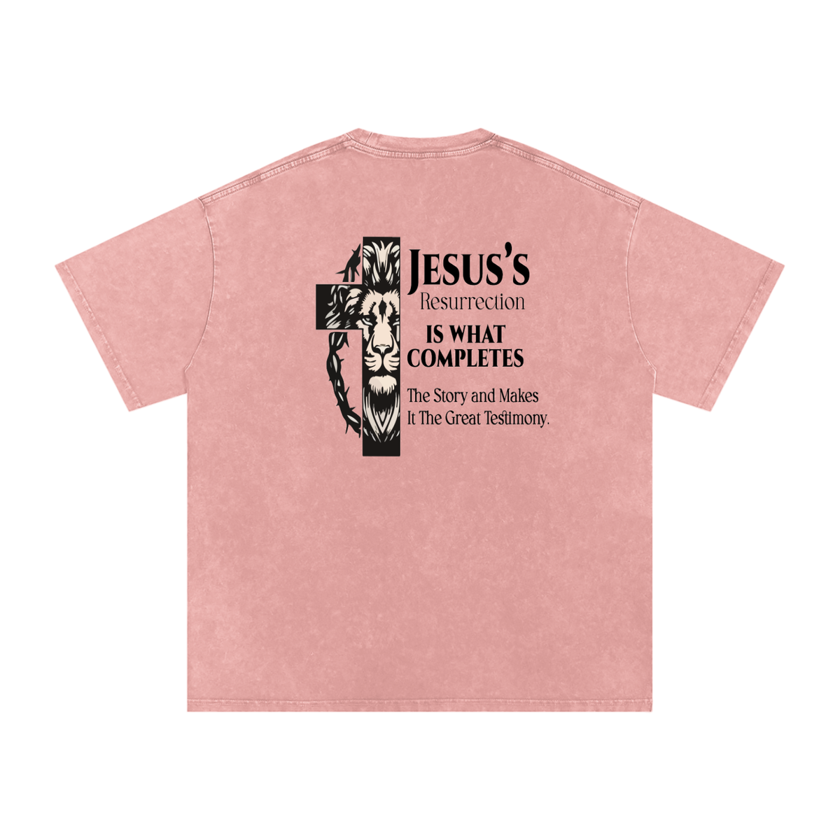 Snow Washed Oversized Cotton T-Shirt