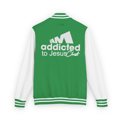 Letterman Jacket — "Addicted to Jesus" Christian Varsity Jacket