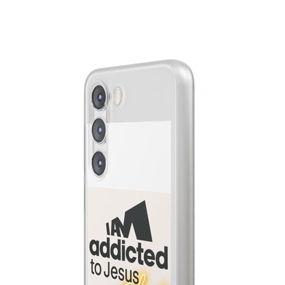 Phone Case — "I Am Addicted to Jesus Christ" Clear Protective Case