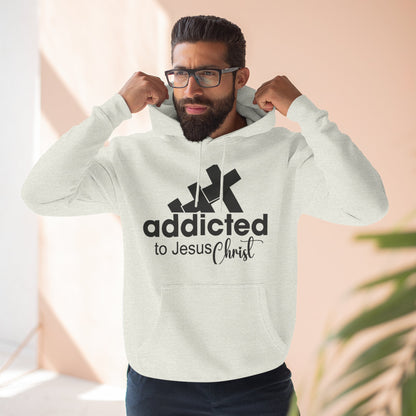 Christian Fleece Hoodie  "Addicted to Jesus Christ" Front & "The Word of God Cannot Fail" Back