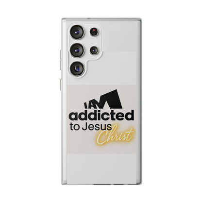 Phone Case — "I Am Addicted to Jesus Christ" Clear Protective Case
