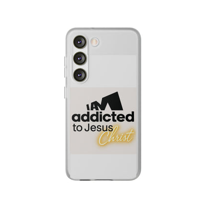 Phone Case — "I Am Addicted to Jesus Christ" Clear Protective Case