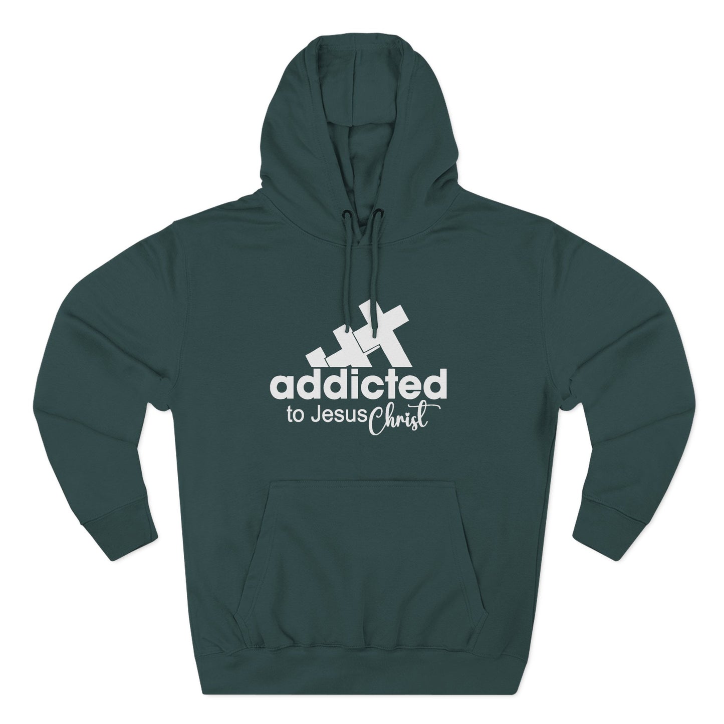 Christian Fleece Hoodie  "Addicted to Jesus Christ" Front & "The Word of God Cannot Fail" Back