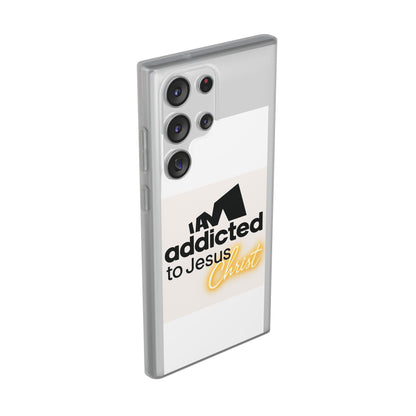 Phone Case — "I Am Addicted to Jesus Christ" Clear Protective Case