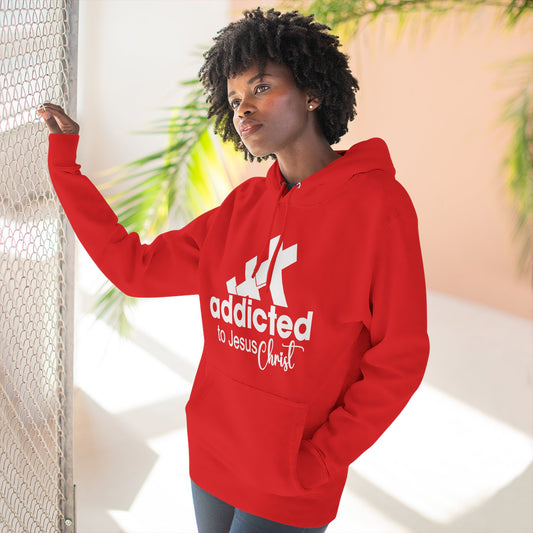 Addicted to Chill Hoodie Minimal Three-Panel Fleece Pullover