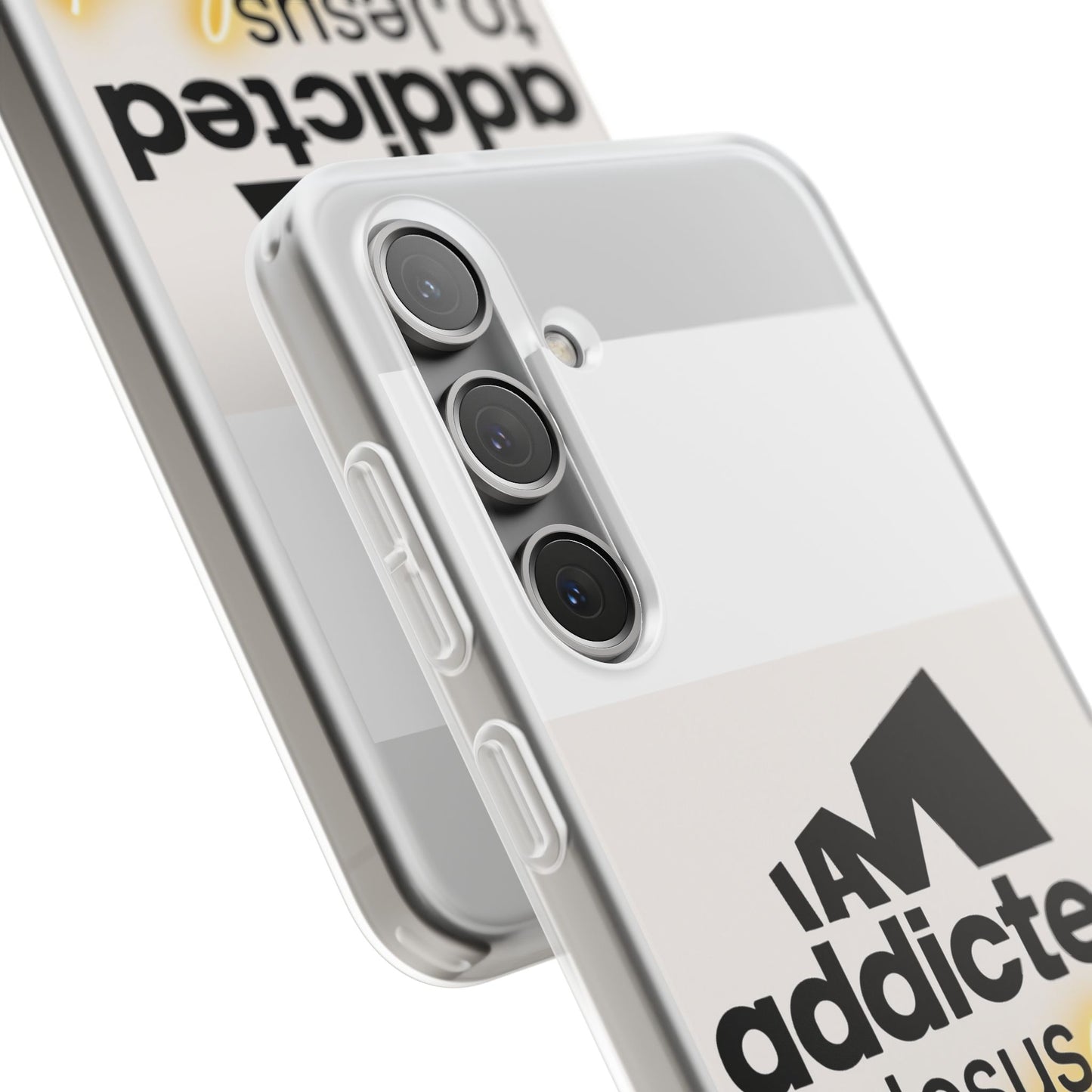 Phone Case — "I Am Addicted to Jesus Christ" Clear Protective Case