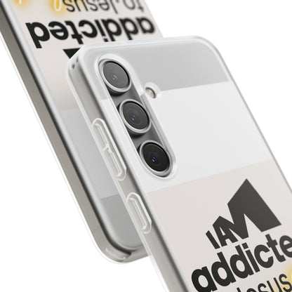 Phone Case — "I Am Addicted to Jesus Christ" Clear Protective Case