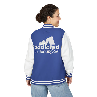Letterman Jacket — "Addicted to Jesus" Christian Varsity Jacket