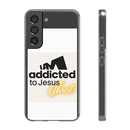 Phone Case — "I Am Addicted to Jesus Christ" Clear Protective Case