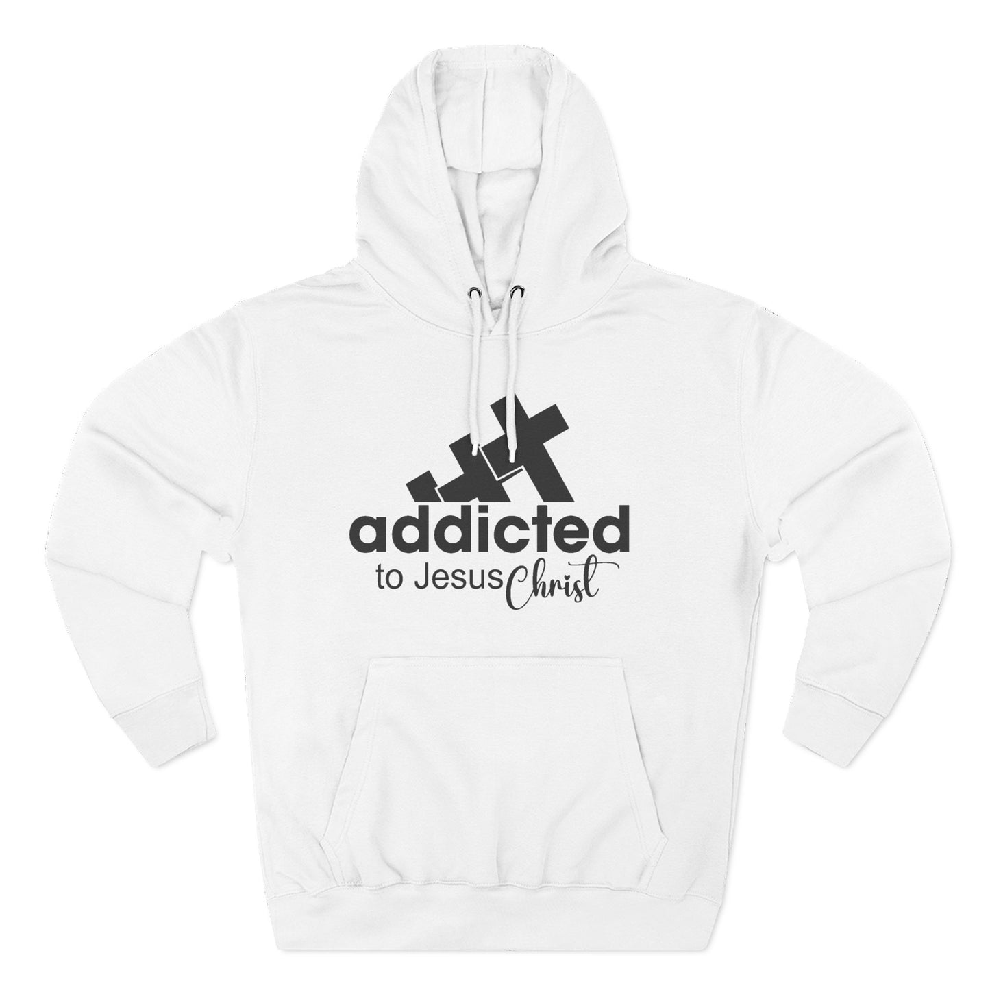 Christian Fleece Hoodie  "Addicted to Jesus Christ" Front & "The Word of God Cannot Fail" Back