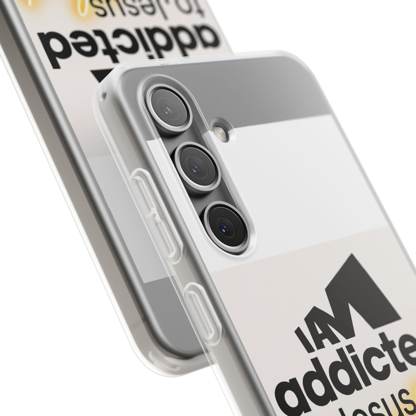 Phone Case — "I Am Addicted to Jesus Christ" Clear Protective Case