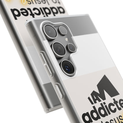 Phone Case — "I Am Addicted to Jesus Christ" Clear Protective Case