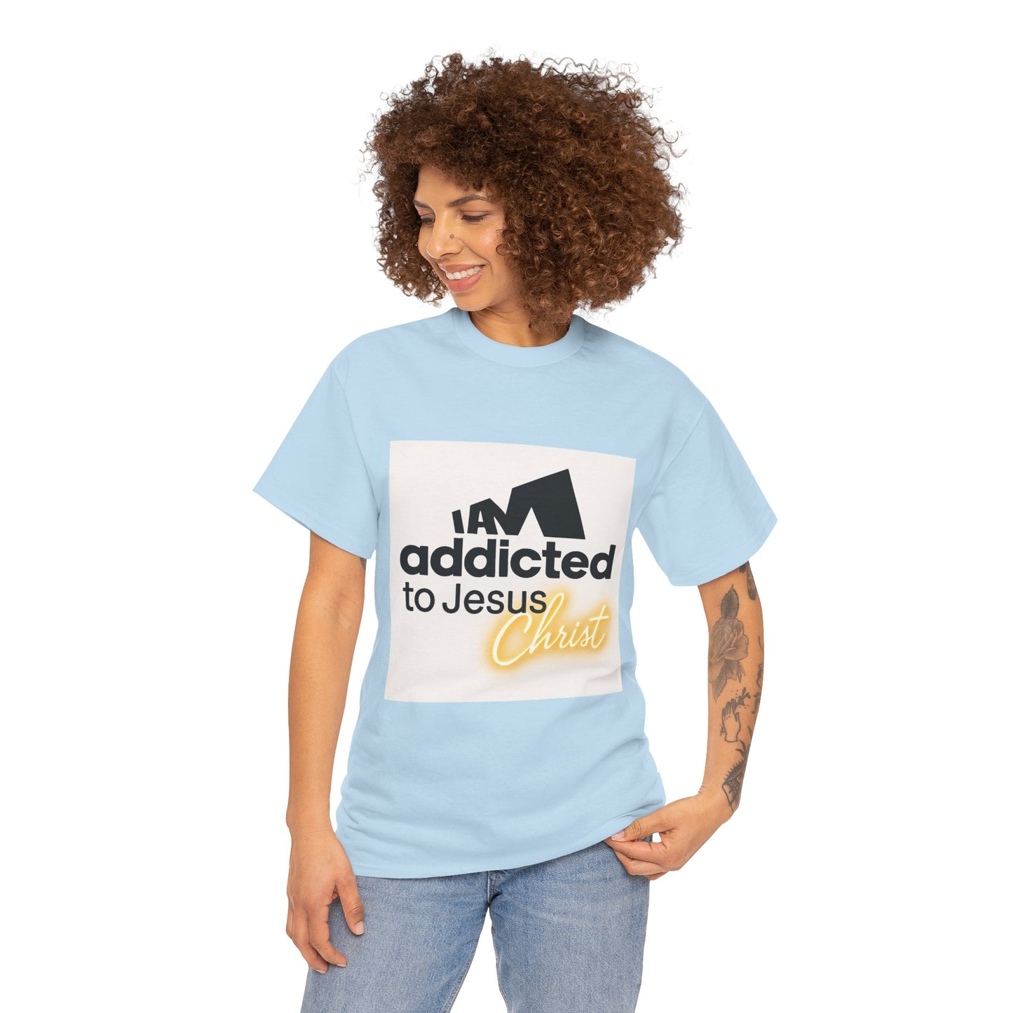 Faith T-Shirt - "Addicted to Jesus Christ" Graphic Tee