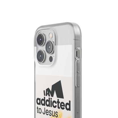 Phone Case — "I Am Addicted to Jesus Christ" Clear Protective Case