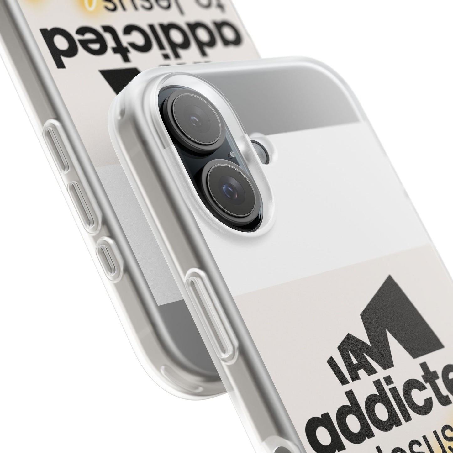 Phone Case — "I Am Addicted to Jesus Christ" Clear Protective Case