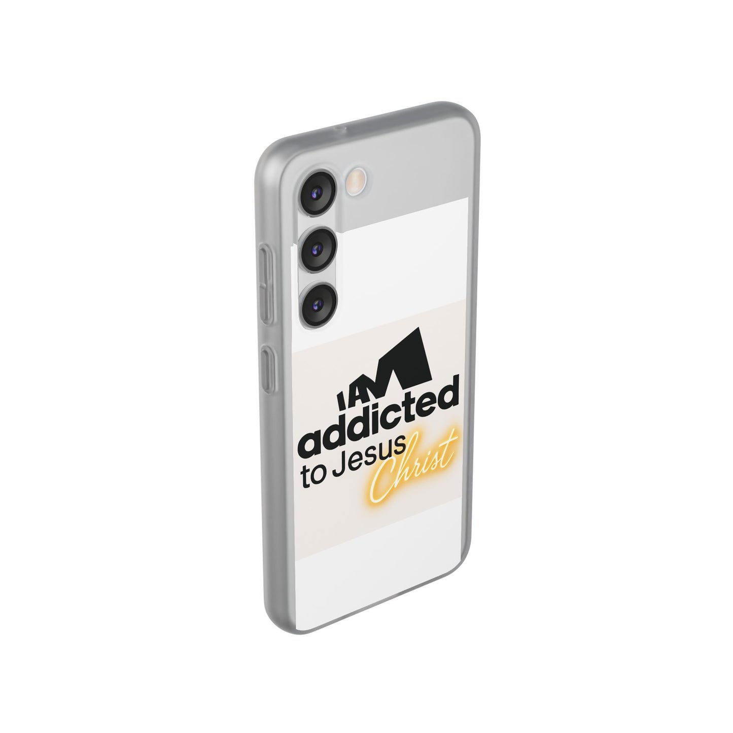 Phone Case — "I Am Addicted to Jesus Christ" Clear Protective Case