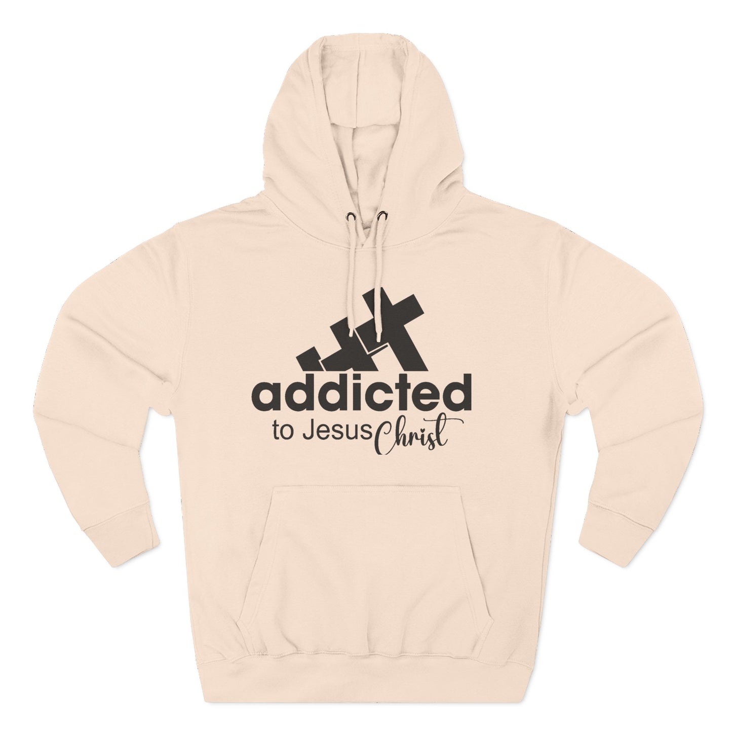 Christian Fleece Hoodie  "Addicted to Jesus Christ" Front & "The Word of God Cannot Fail" Back