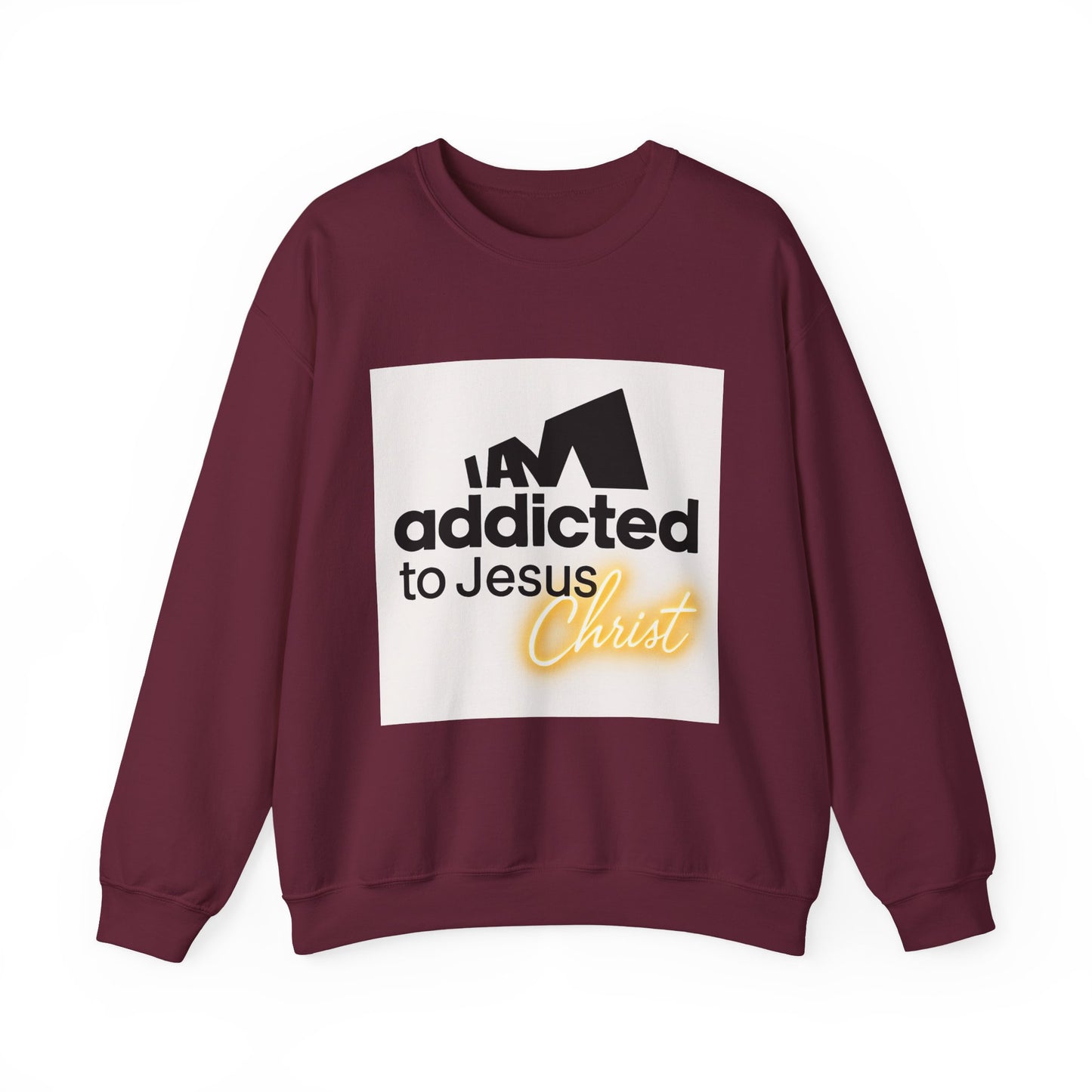 Addicted to Jesus Christ Crewneck Sweatshirt — "The Word of God Can Not Fail" Christian Pullover