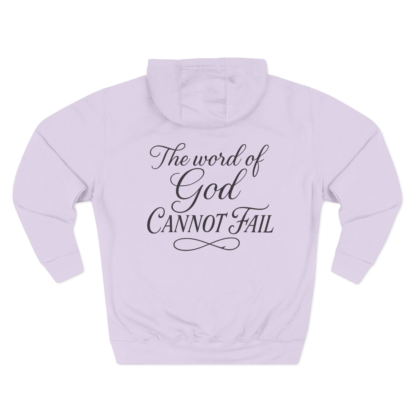 Christian Fleece Hoodie  "Addicted to Jesus Christ" Front & "The Word of God Cannot Fail" Back
