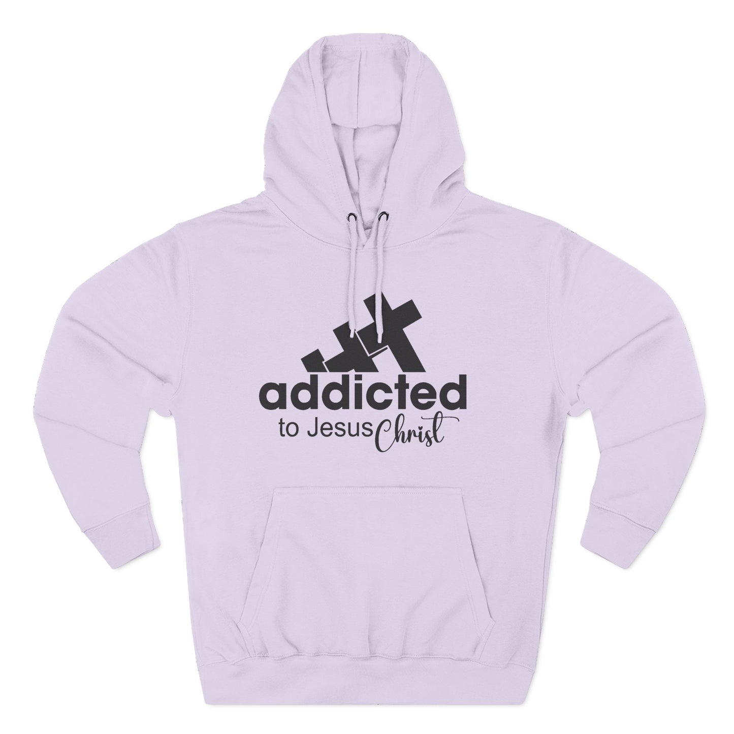 Christian Fleece Hoodie  "Addicted to Jesus Christ" Front & "The Word of God Cannot Fail" Back