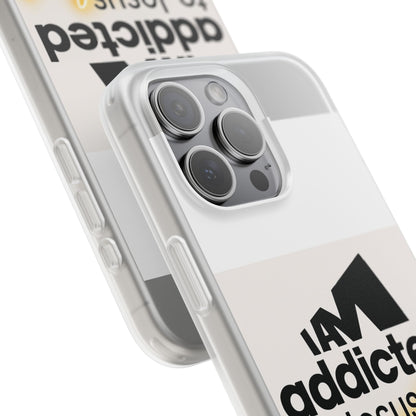 Phone Case — "I Am Addicted to Jesus Christ" Clear Protective Case