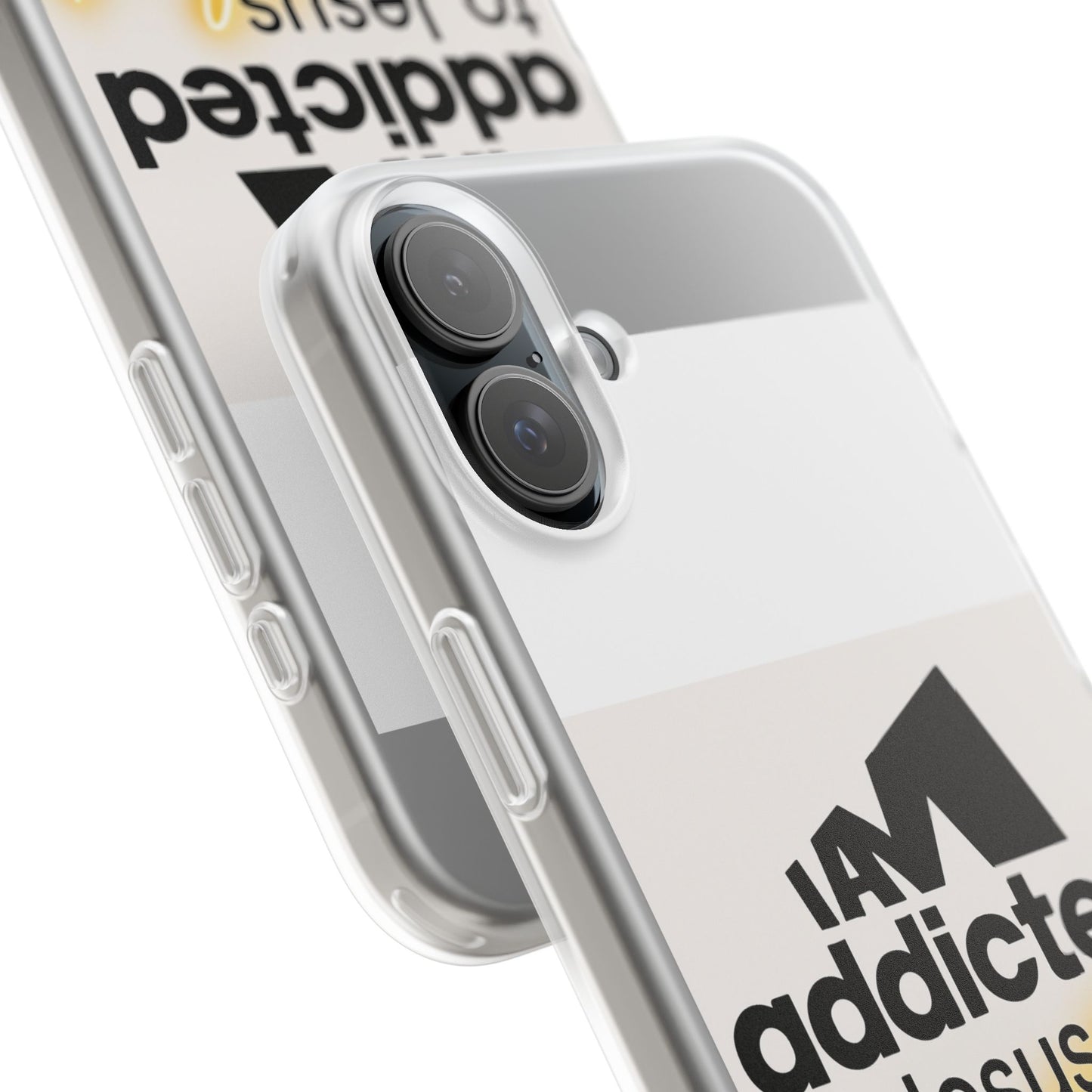 Phone Case — "I Am Addicted to Jesus Christ" Clear Protective Case