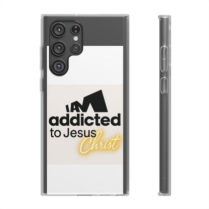 Phone Case — "I Am Addicted to Jesus Christ" Clear Protective Case