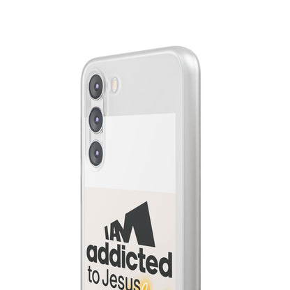 Phone Case — "I Am Addicted to Jesus Christ" Clear Protective Case