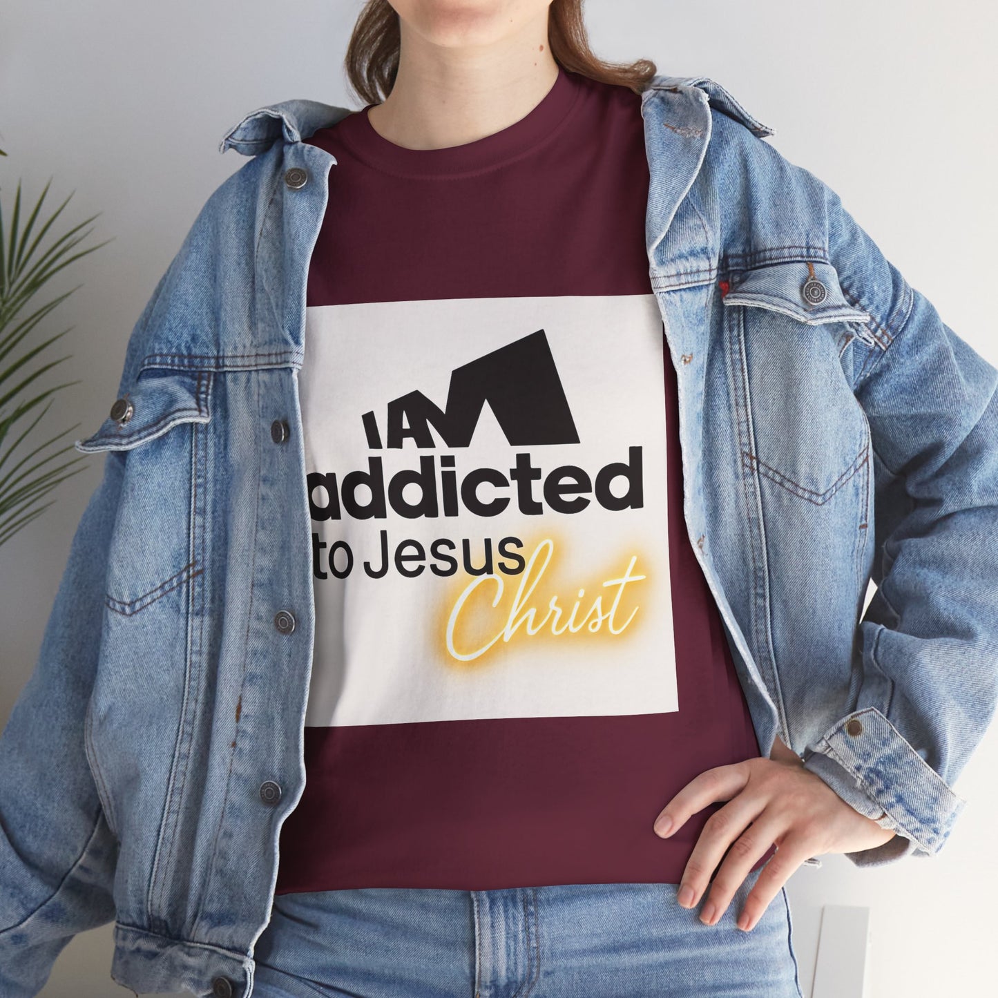 Faith T-Shirt - "Addicted to Jesus Christ" Graphic Tee
