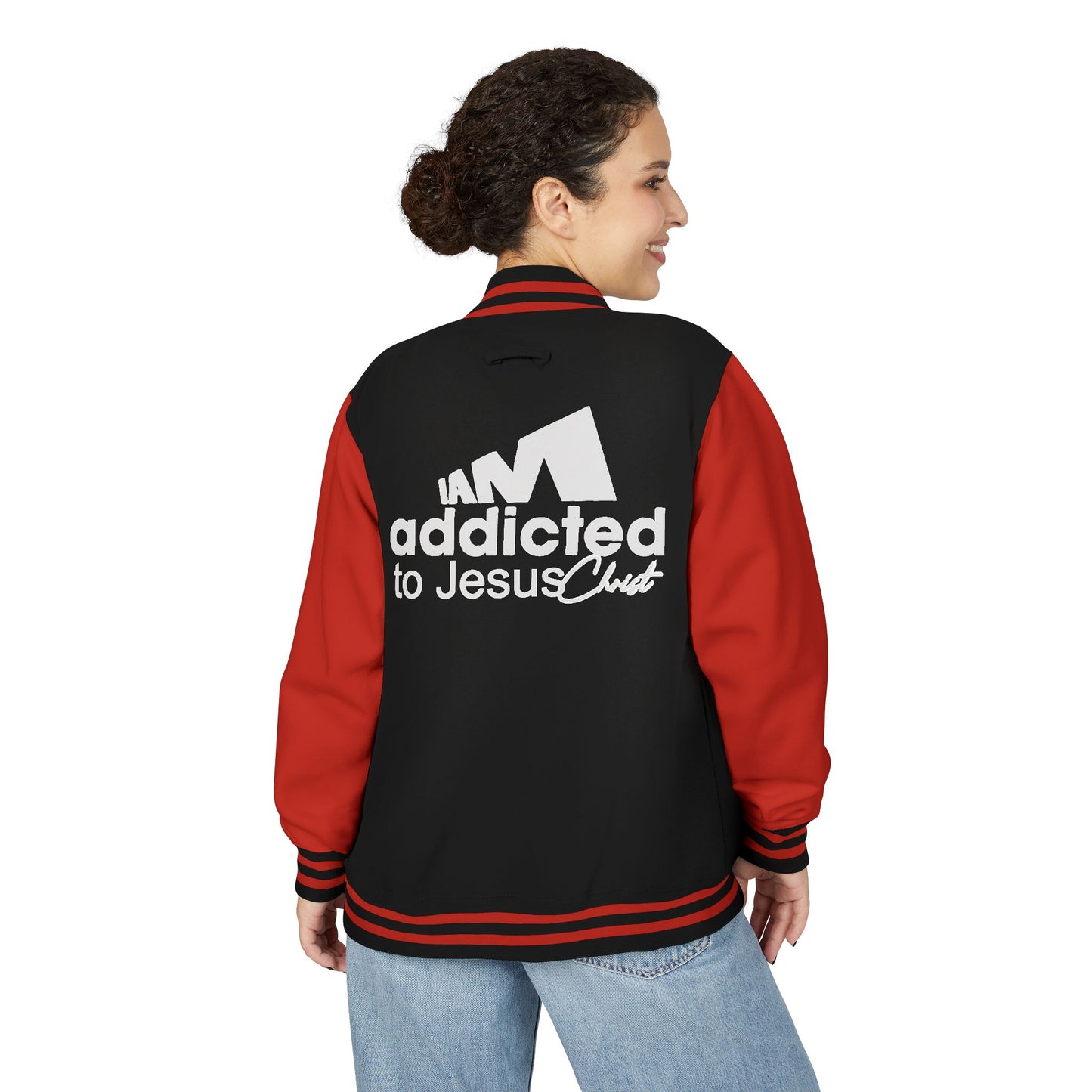 Letterman Jacket — "Addicted to Jesus" Christian Varsity Jacket