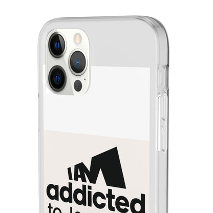 Phone Case — "I Am Addicted to Jesus Christ" Clear Protective Case