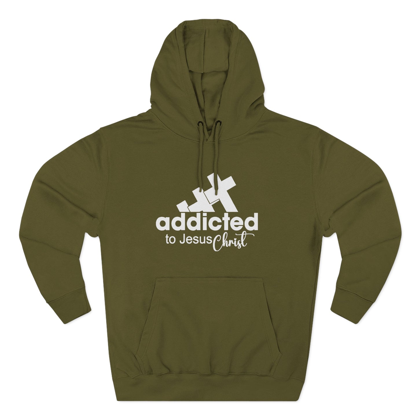 Christian Fleece Hoodie  "Addicted to Jesus Christ" Front & "The Word of God Cannot Fail" Back