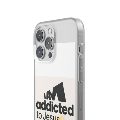 Phone Case — "I Am Addicted to Jesus Christ" Clear Protective Case