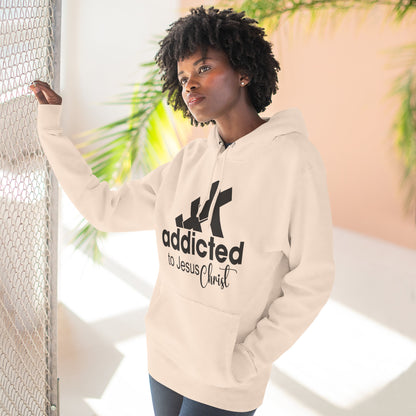 Addicted to Chill Hoodie  Minimal Three-Panel Fleece Pullover