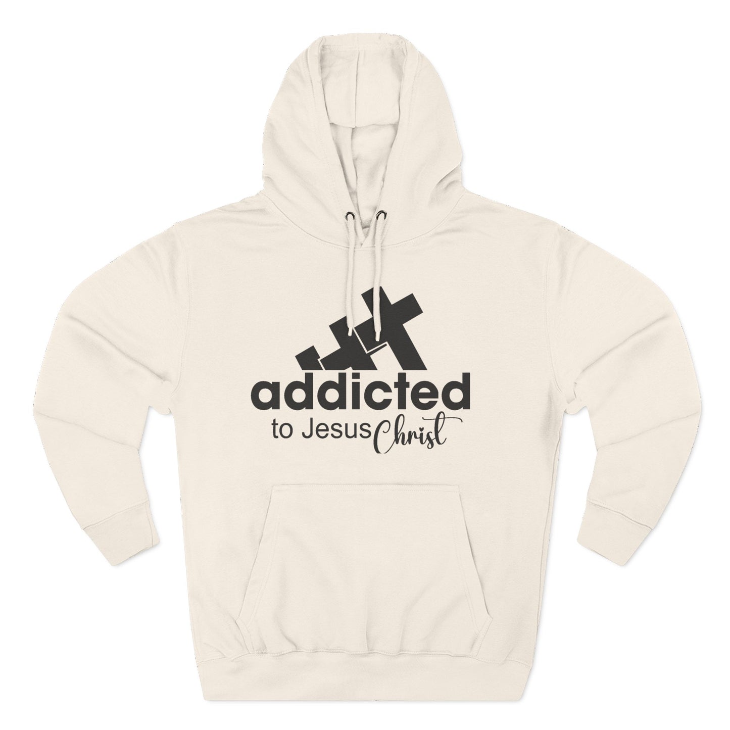Christian Fleece Hoodie  "Addicted to Jesus Christ" Front & "The Word of God Cannot Fail" Back