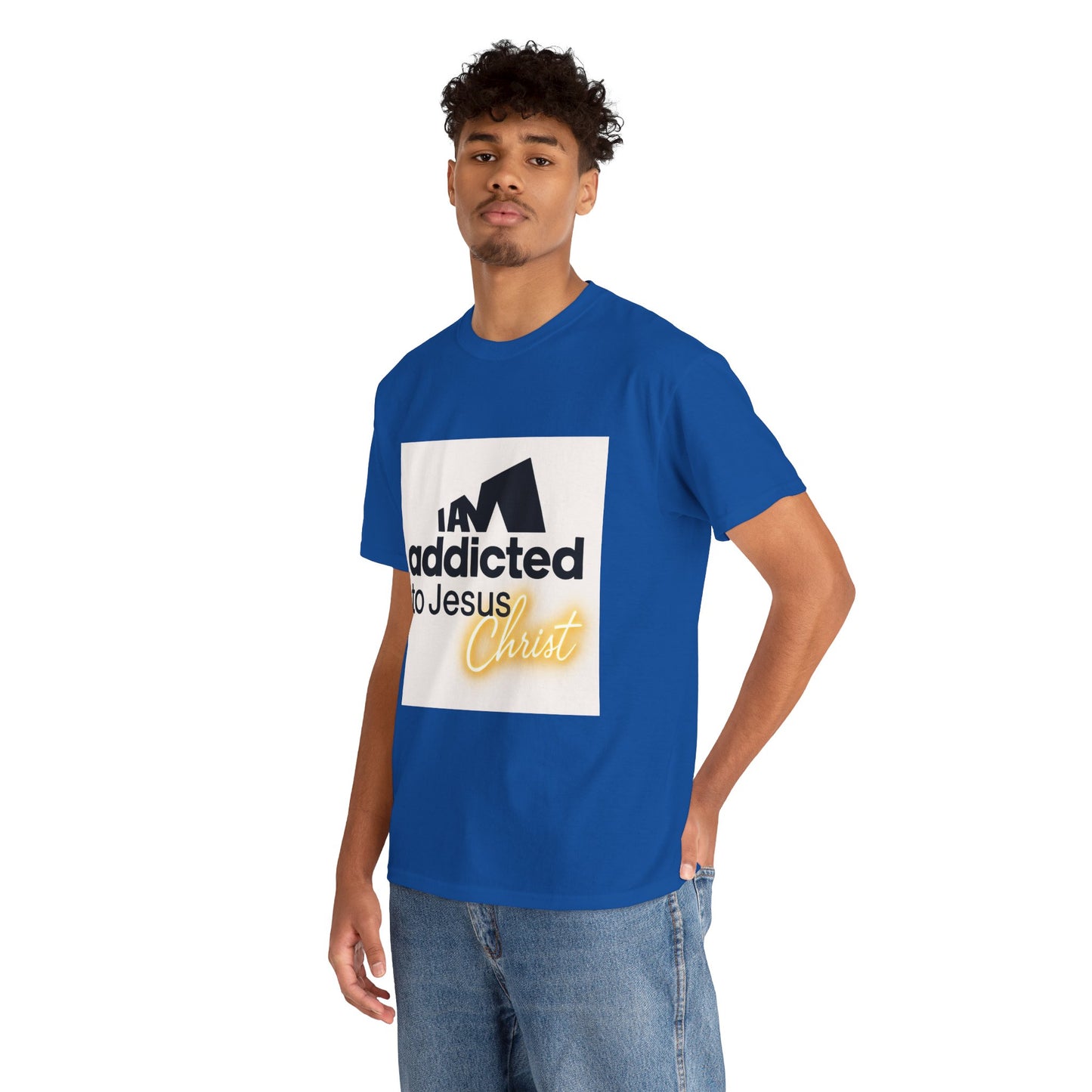 Faith T-Shirt - "Addicted to Jesus Christ" Graphic Tee