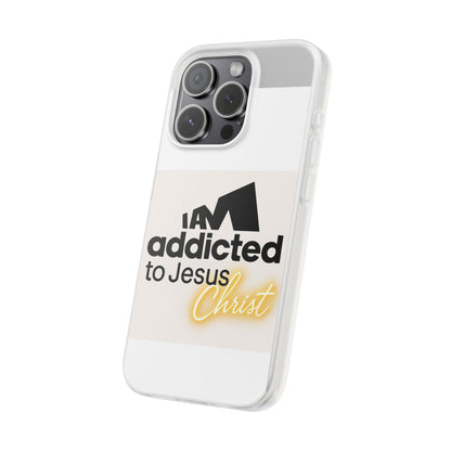 Phone Case — "I Am Addicted to Jesus Christ" Clear Protective Case