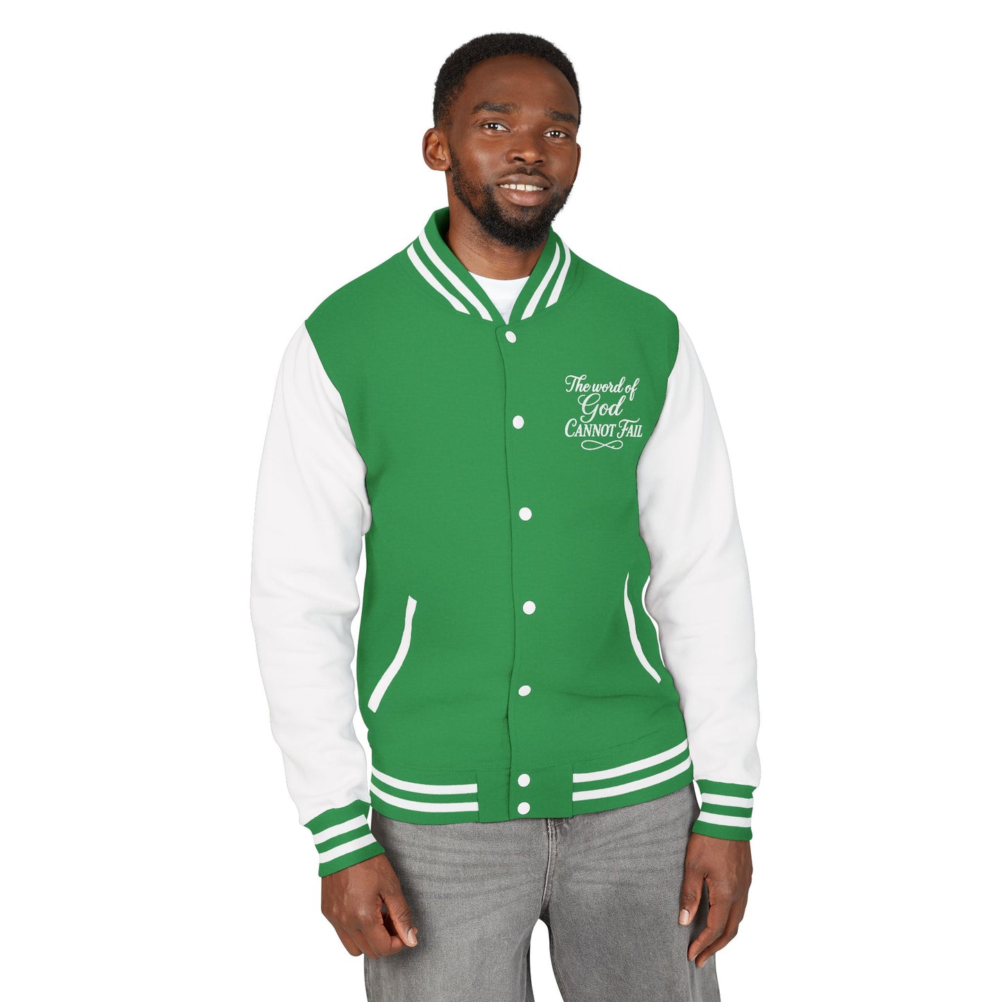 Letterman Jacket — "Addicted to Jesus" Christian Varsity Jacket