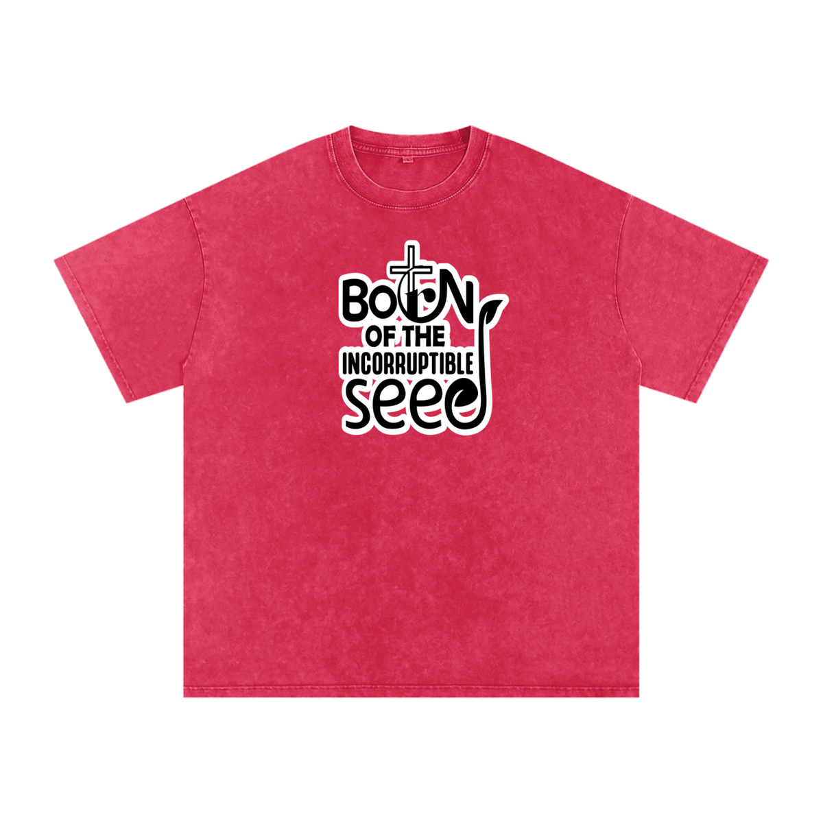 Snow Washed Oversized Cotton T-Shirt