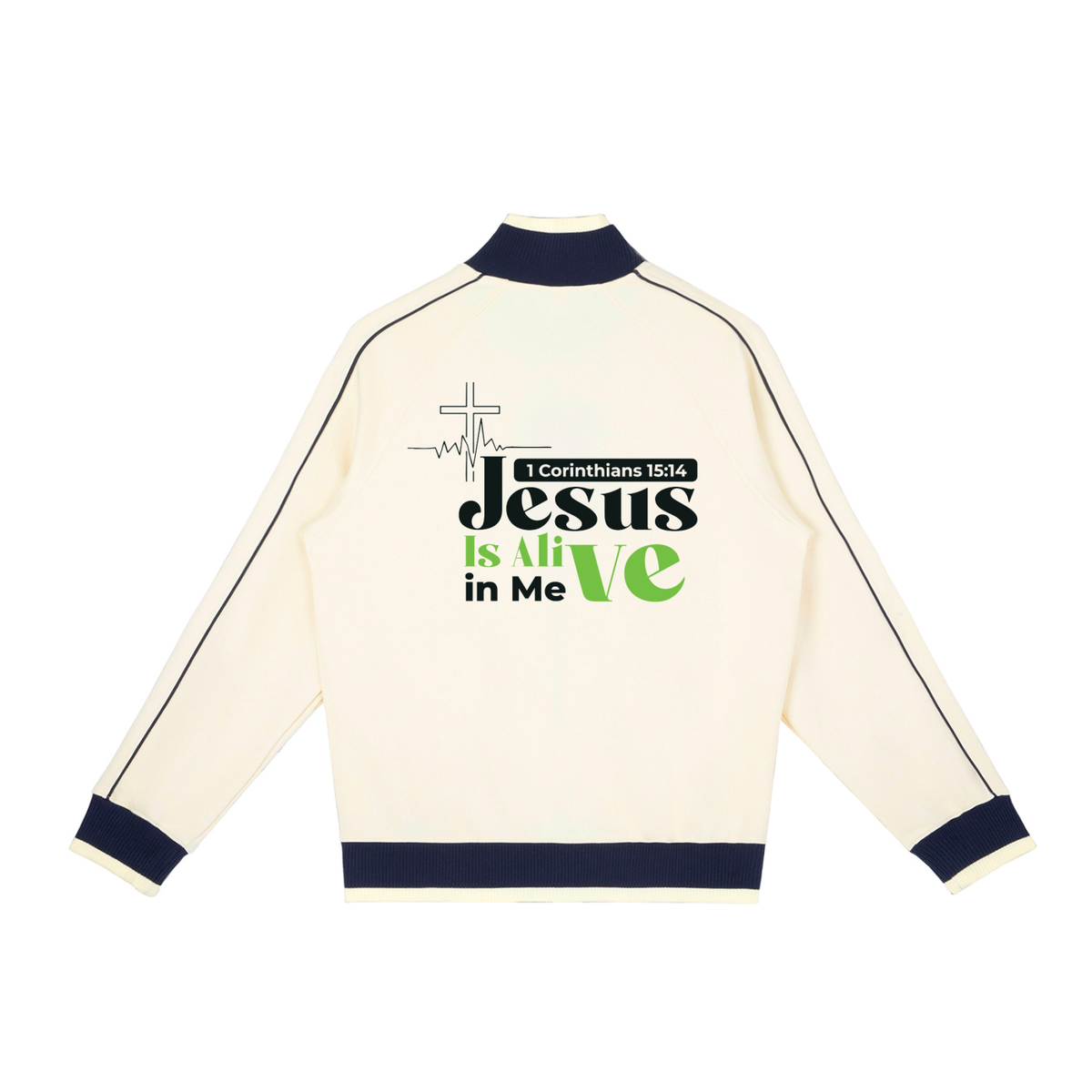 Color Block Raglan Sleeve Zip Track Jacket