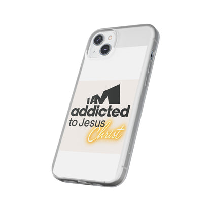 Phone Case — "I Am Addicted to Jesus Christ" Clear Protective Case