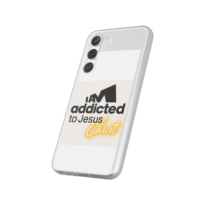 Phone Case — "I Am Addicted to Jesus Christ" Clear Protective Case