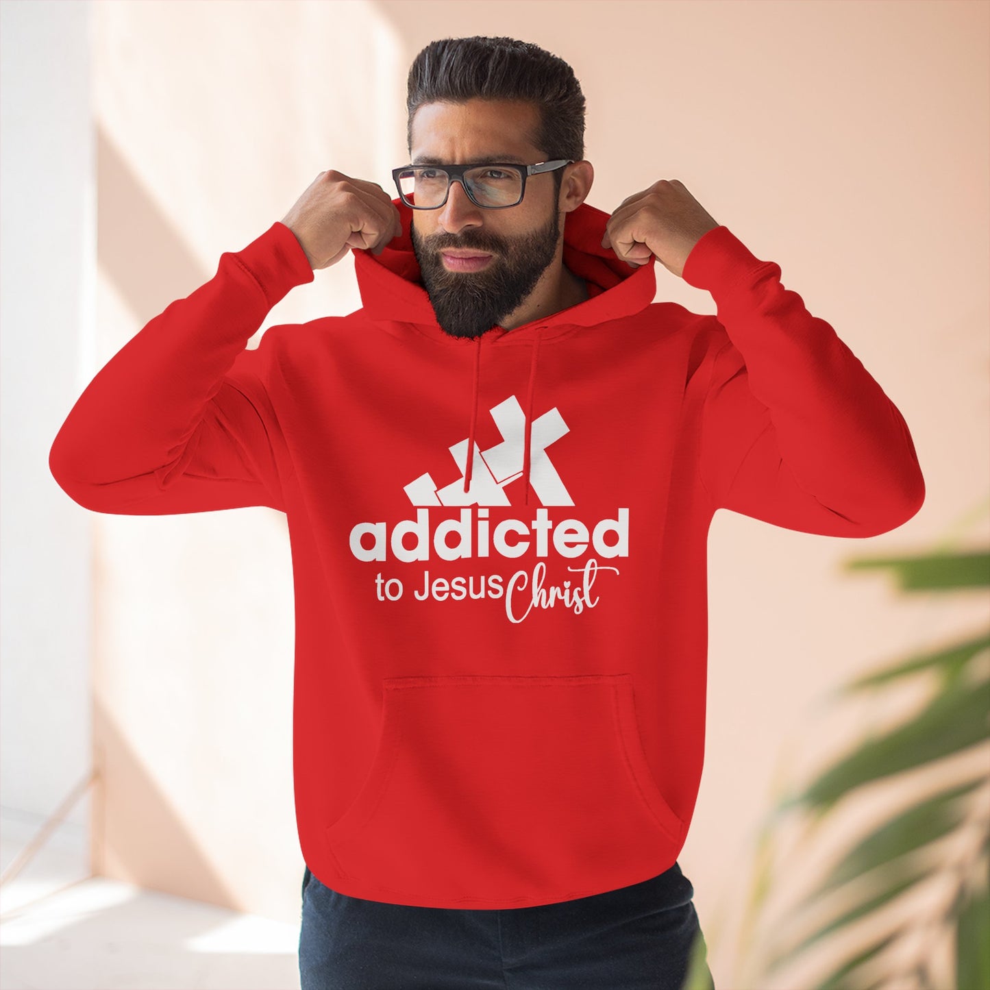 Addicted to Chill Hoodie  Minimal Three-Panel Fleece Pullover