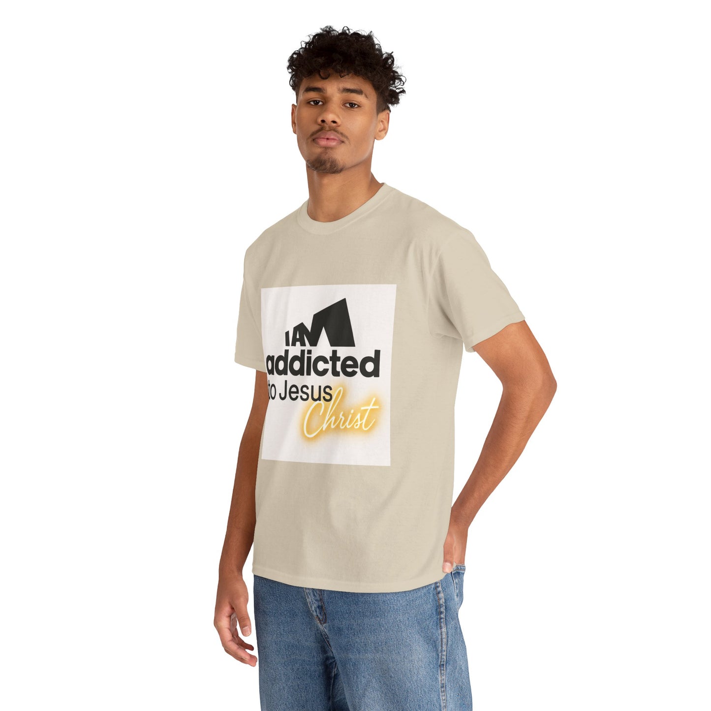 Faith T-Shirt - "Addicted to Jesus Christ" Graphic Tee