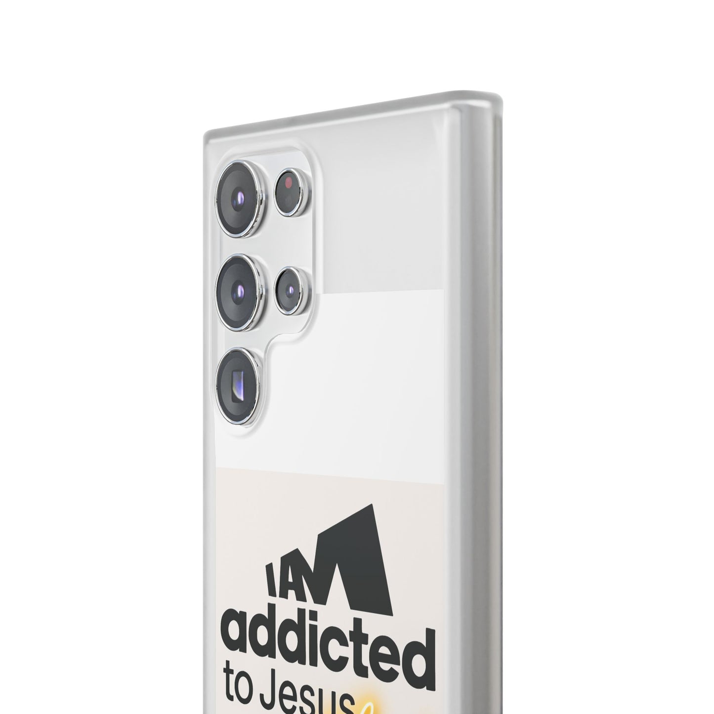 Phone Case — "I Am Addicted to Jesus Christ" Clear Protective Case