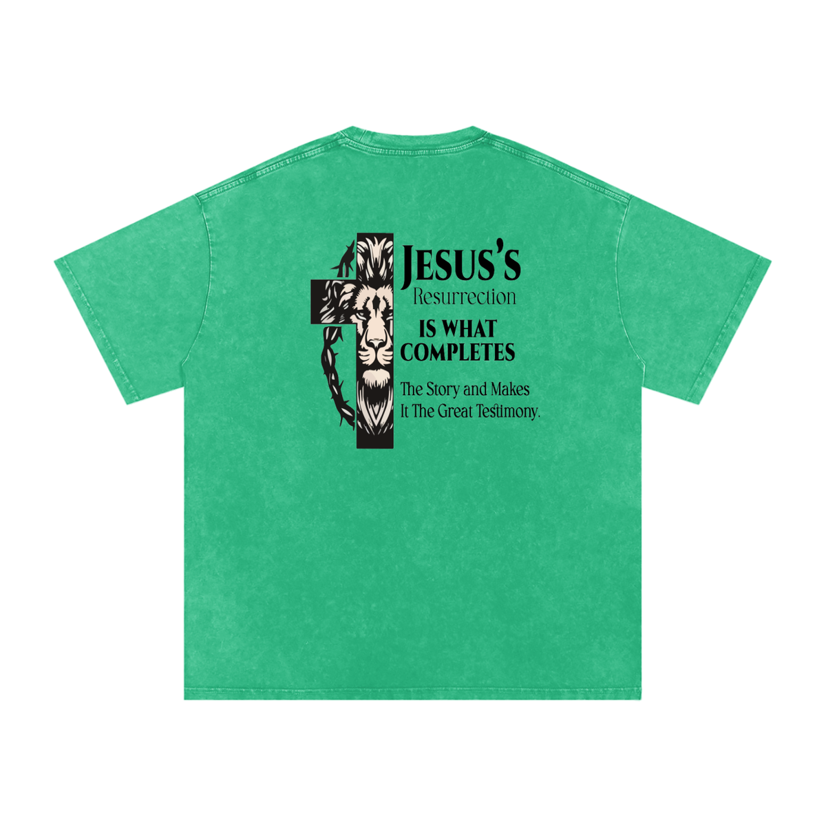 Snow Washed Oversized Cotton T-Shirt