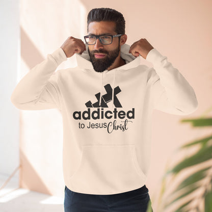 Addicted to Chill Hoodie  Minimal Three-Panel Fleece Pullover