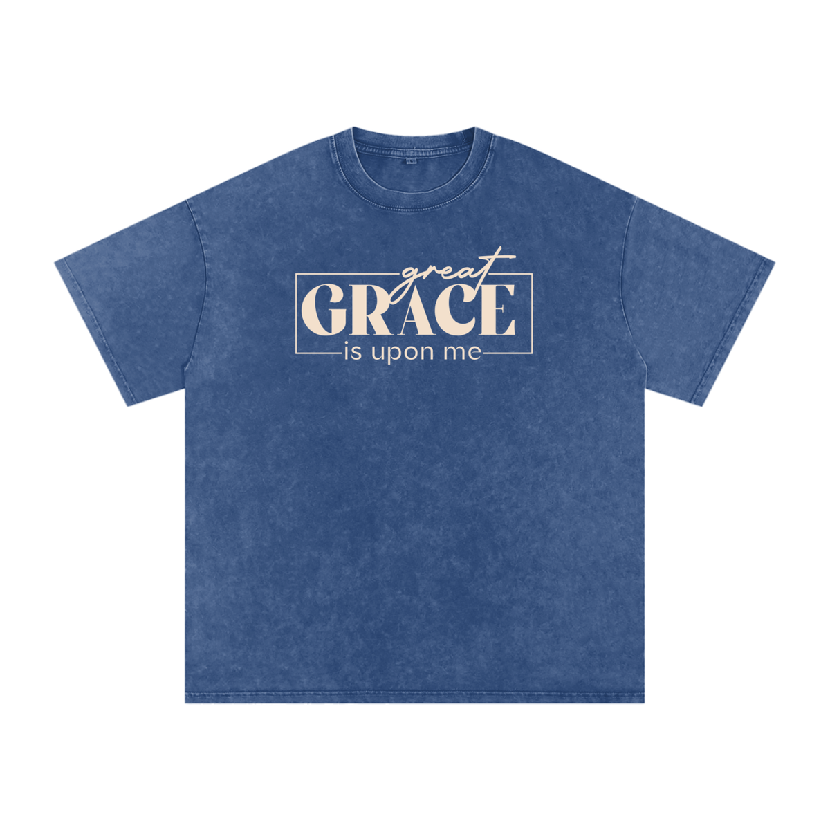 Snow Washed Oversized Cotton T-Shirt